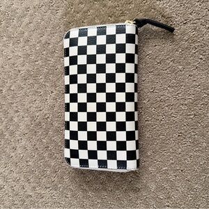 Checkered Black and White Wallet
